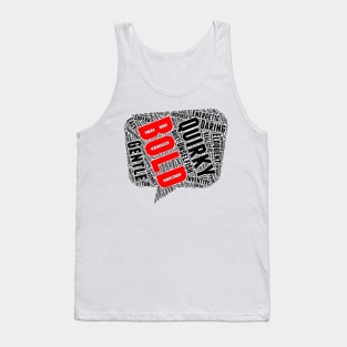 Positive Words, Positive Vibes, Quotes Tank Top